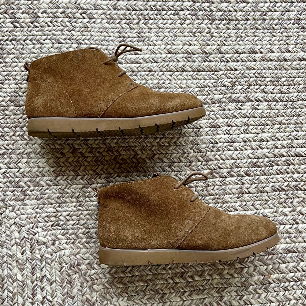 BearPaw - Chaz Hickory - Suede Ankle Booties - Size 10